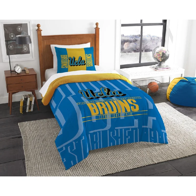 Duck down comforters with a softer feel and good warmth retentionThe Northwest Company UCLA Twin 2-piece Comforter Set