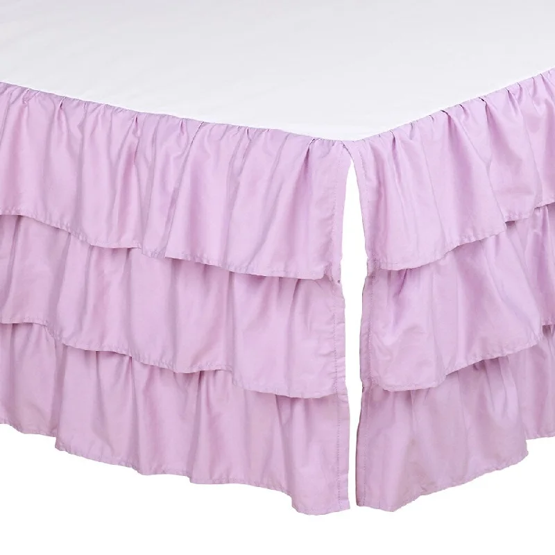 The Peanutshell Lilac Layered Dust Ruffle