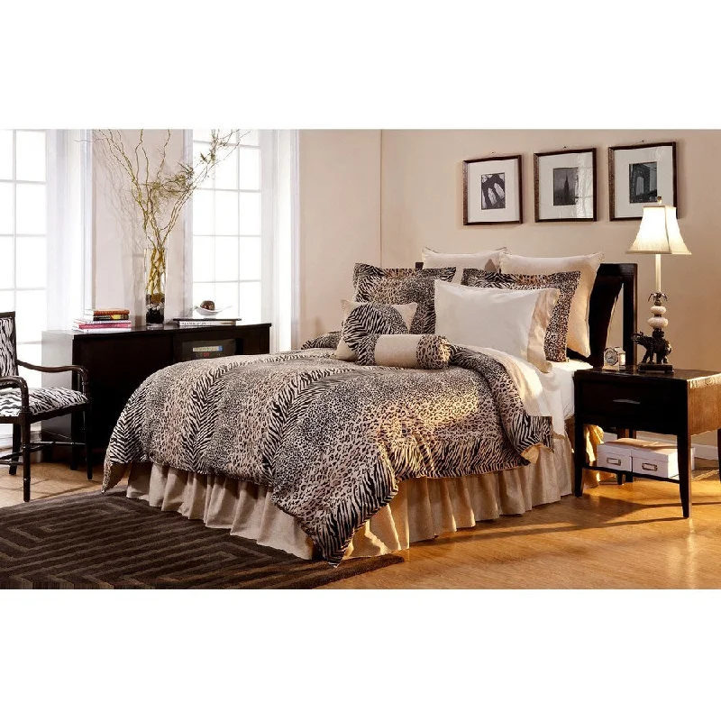 Goose down comforters known for their superior quality and insulationUrban Safari Full-size 8-piece Comforter Set