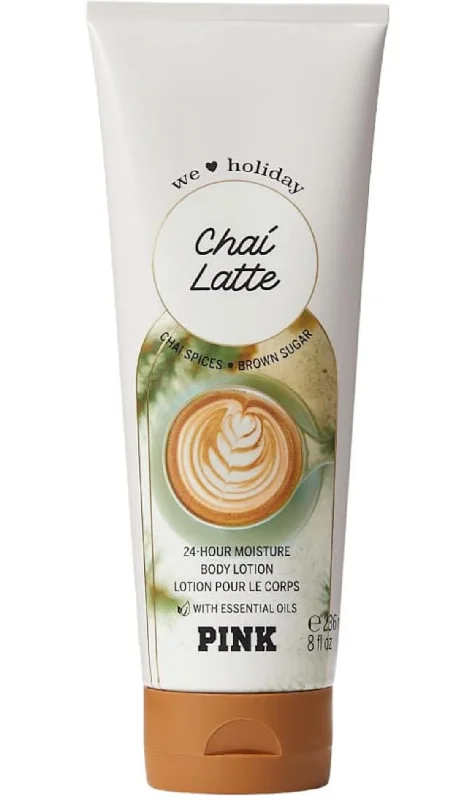 Victoria's Secret Pink Chai Latte Fragrance Body Lotion 8 Fl Oz (Chai Latte), Pack of 1, 1.0 Count