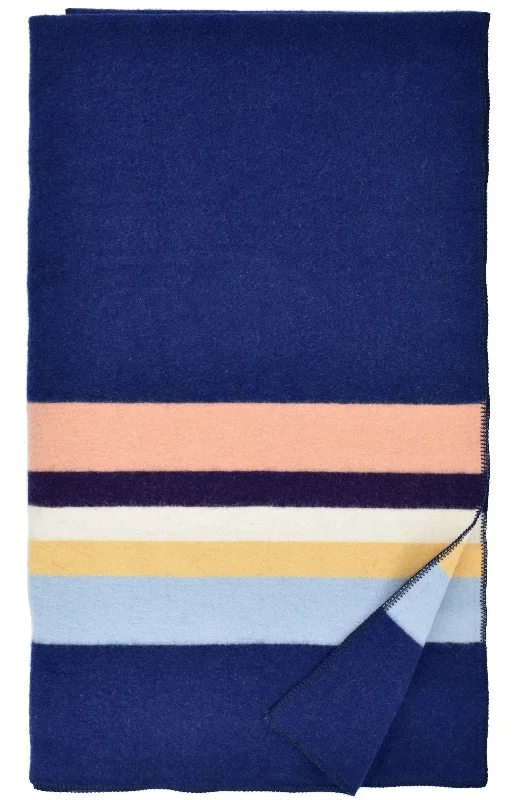 Queen - size blankets for standard - sized bedsWool Blanket, Pacific Nights