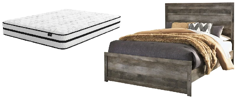 Latex mattresses with natural bounce and breathabilityWynnlow Queen Panel Bed with Mattress